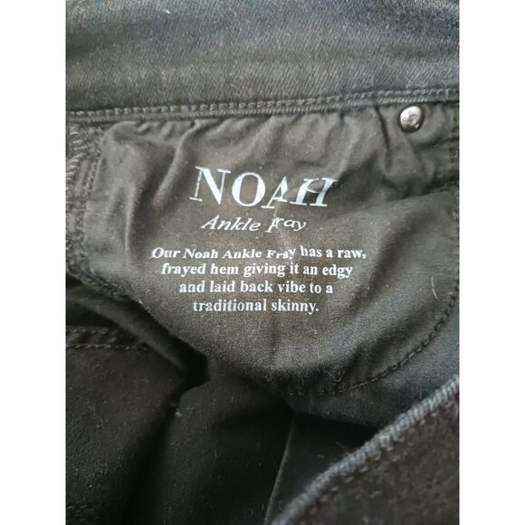 Black Orchard NOAH Ankle Fray Black Denim Jeans Women's Size 28x26 - Picture 8 of 8